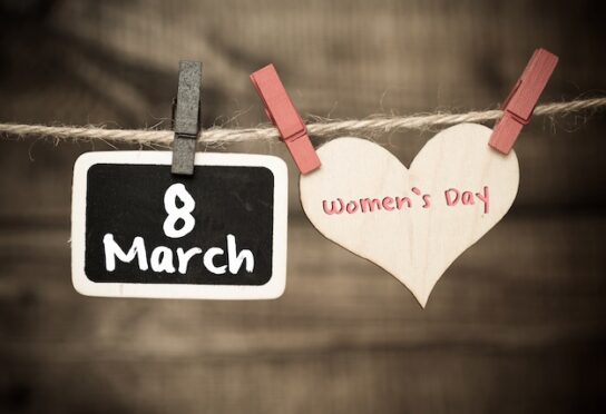 International Women's Day date and heart